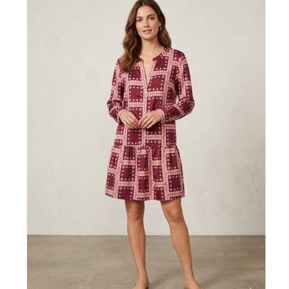 LOFT Dresses & Skirts - Loft Shirtdress Border Flounce Medium